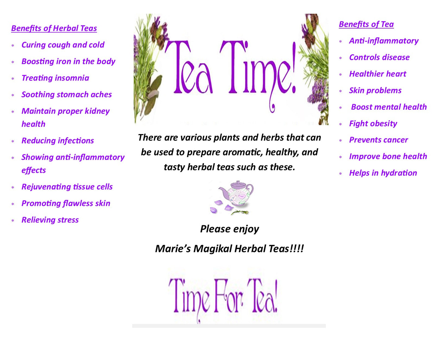 Herbal Teas