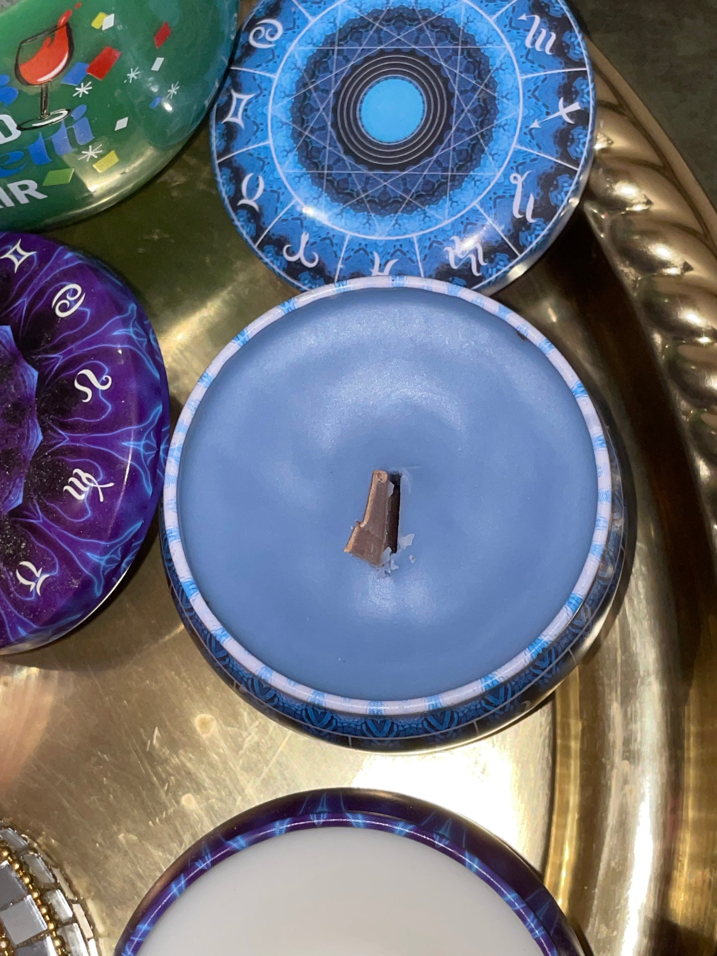 Zodiac Tin Candles