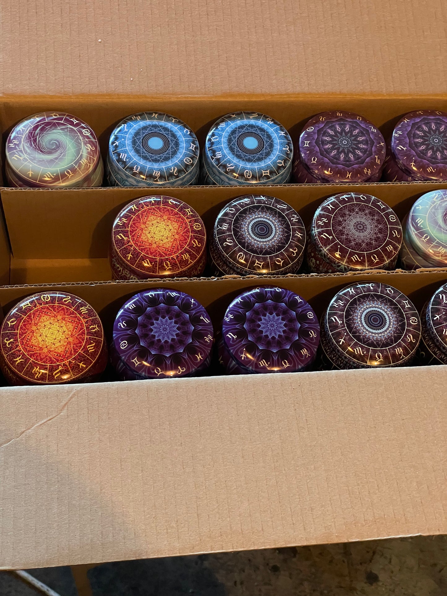 Zodiac Tin Candles