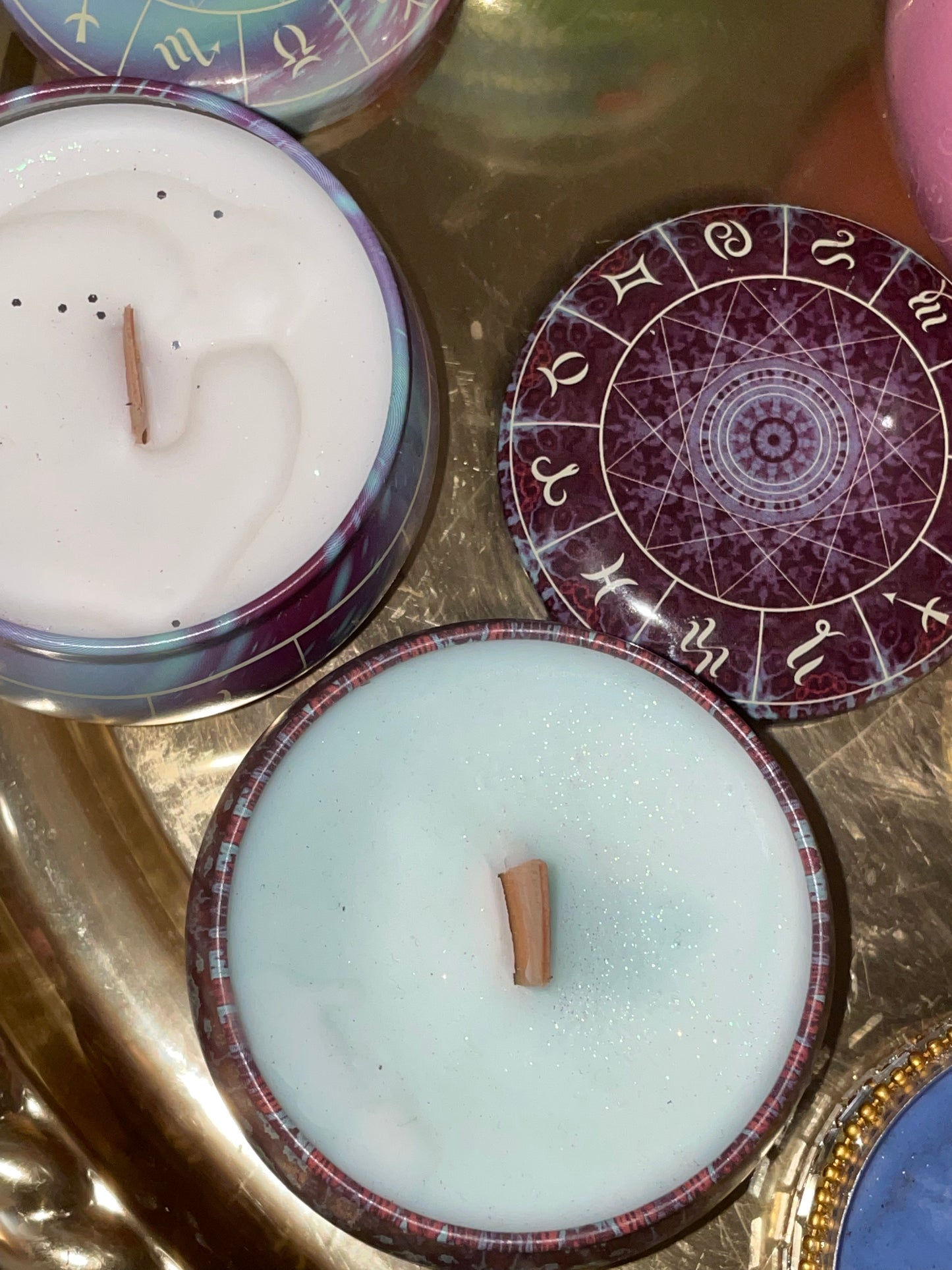 Zodiac Tin Candles