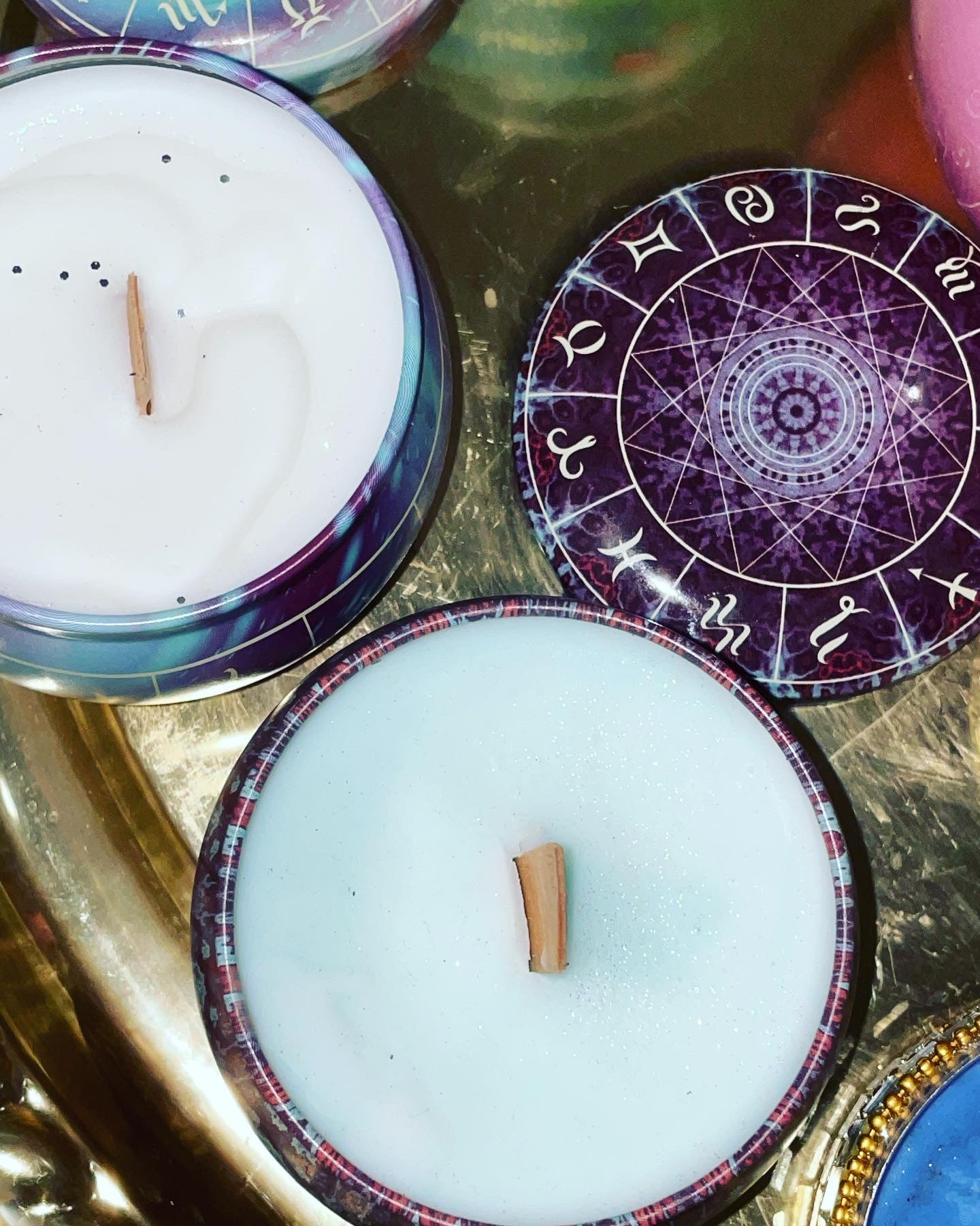 Zodiac Tin Candles
