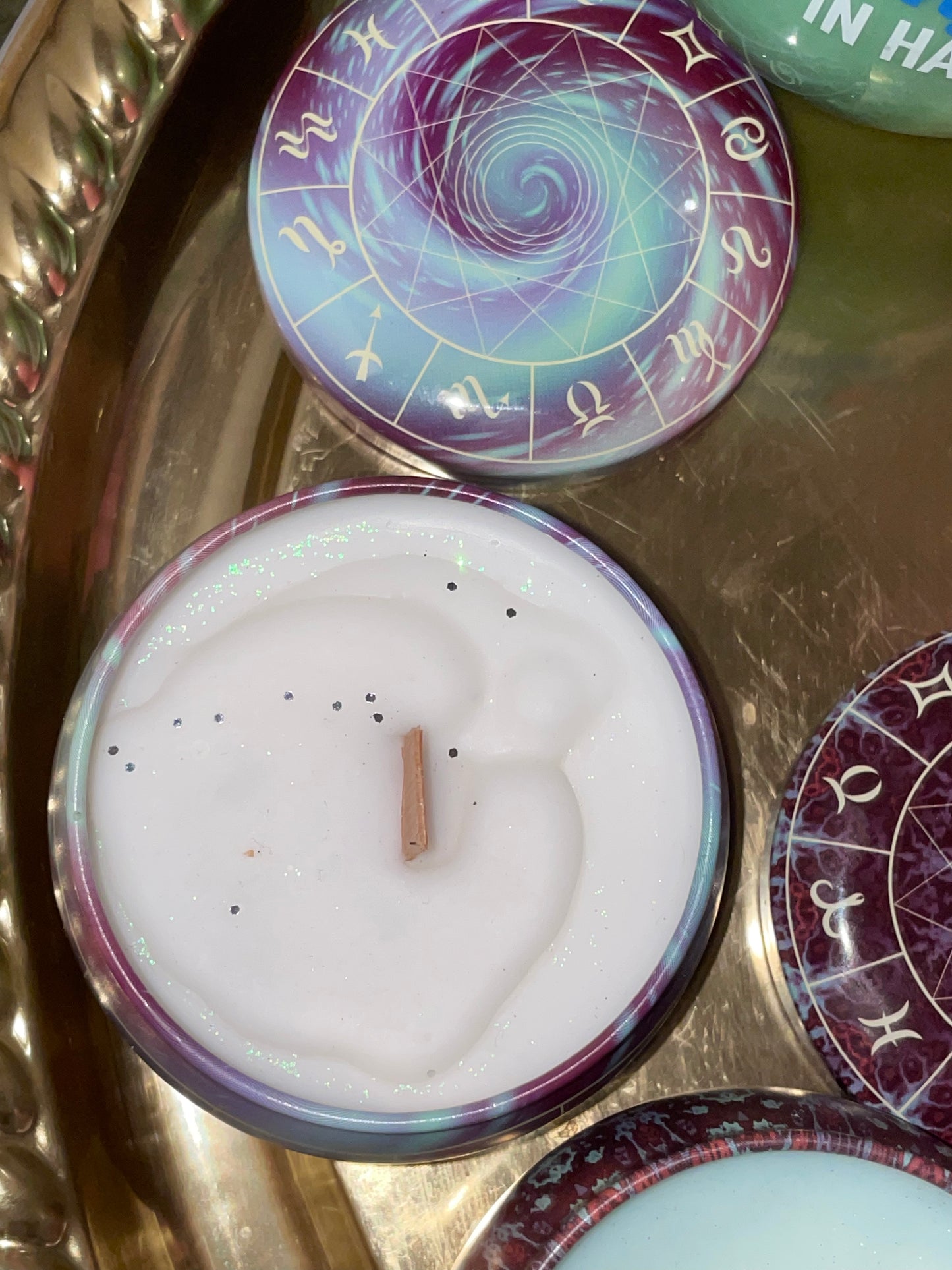 Zodiac Tin Candles