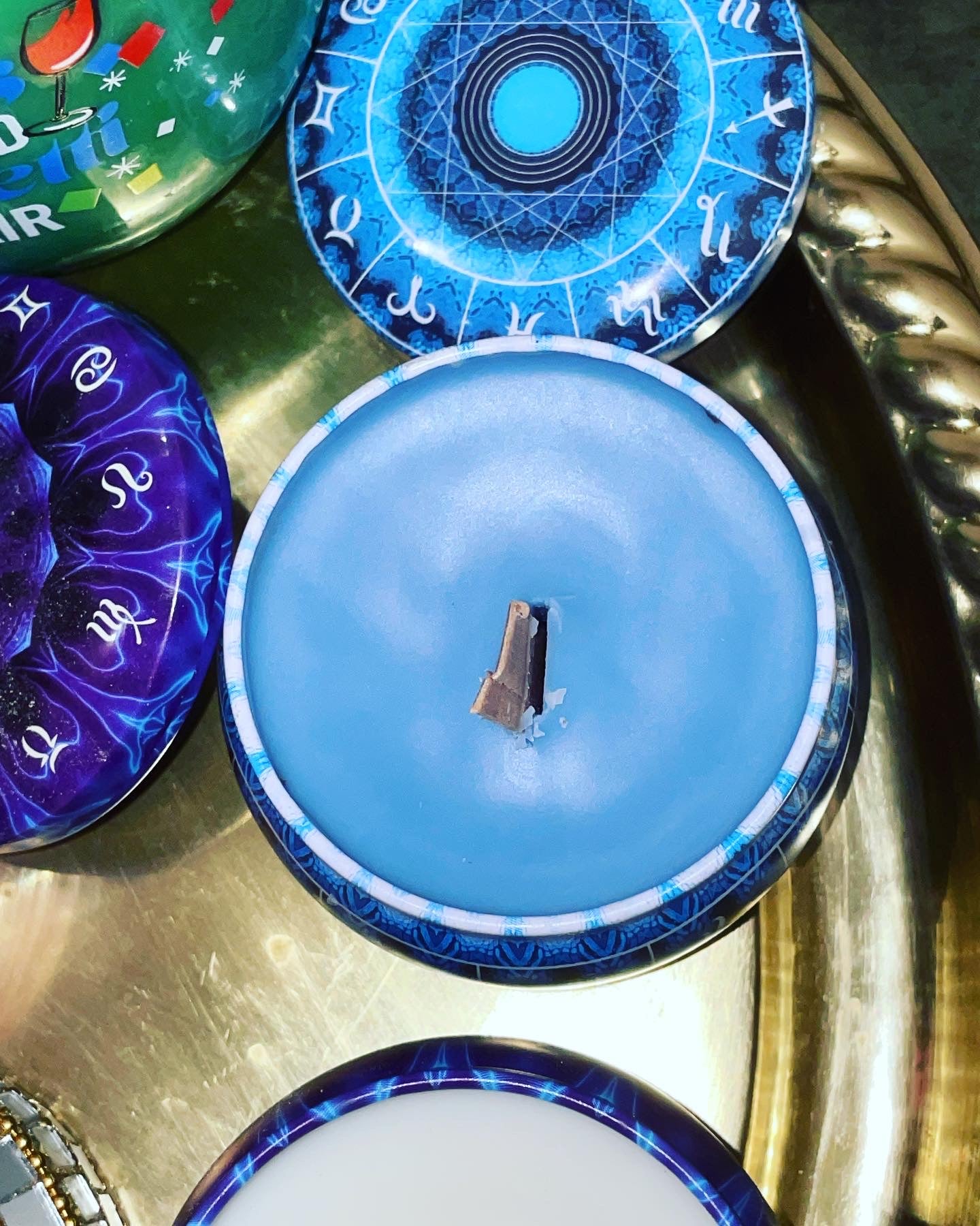 Zodiac Tin Candles