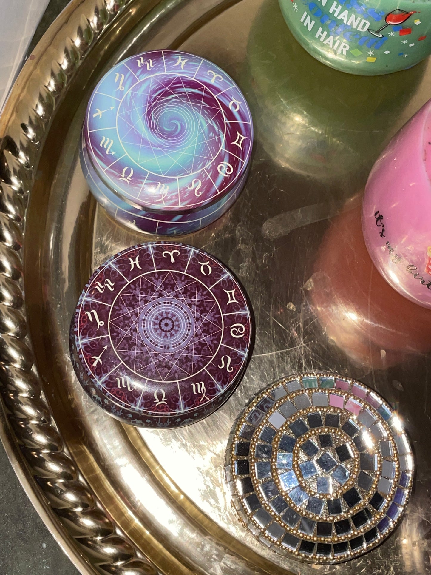 Zodiac Tin Candles
